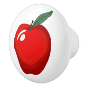 Rode deurknop keramische knop (Rechts)