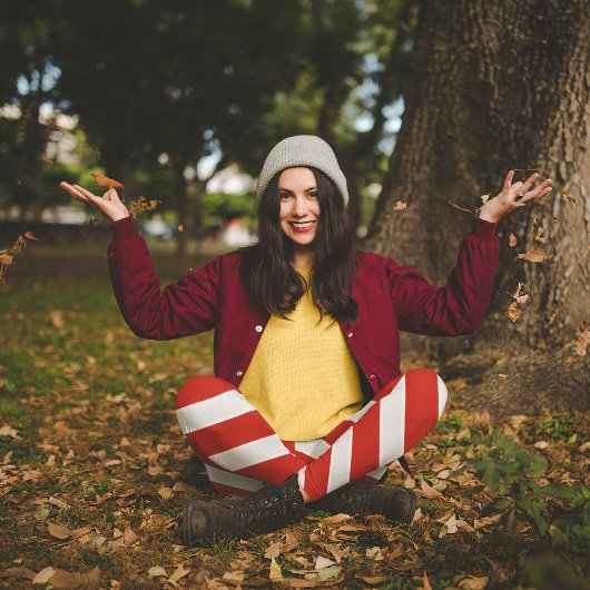 Rode diagonale strepen leggings