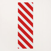 Rode diagonale strepen yogamat (Achterkant)
