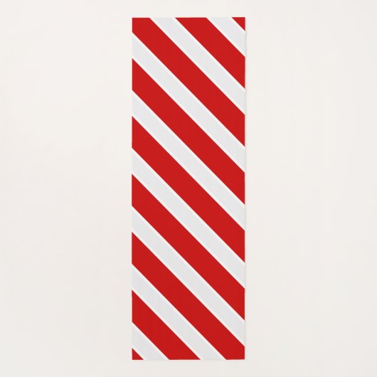 Rode diagonale strepen yogamat (Achterkant)