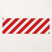 Rode diagonale strepen yogamat (Voorkant (horizontaal))