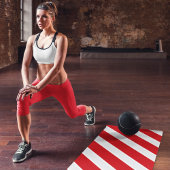 Rode diagonale strepen yogamat