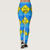 rode diamant blauw leggings (Achterkant)