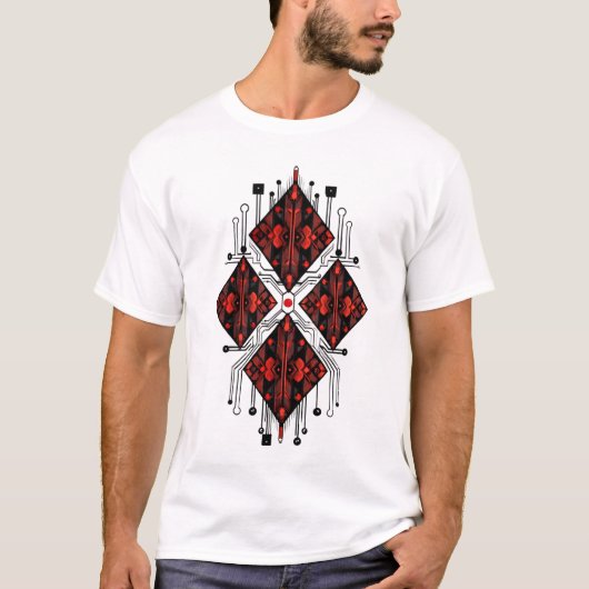 Rode Diamant Circuit T-shirt (Voorkant)