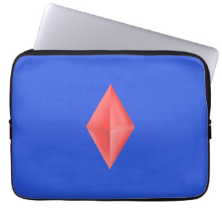 Rode diamant laptop sleeve
