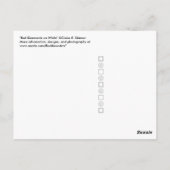 Rode diamanten op wit briefkaart (Achterkant)