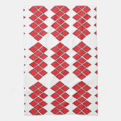 Rode diamanten theedoek (Verticaal)