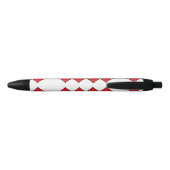 Rode diamanten zwarte inkt pen (Achterkant)