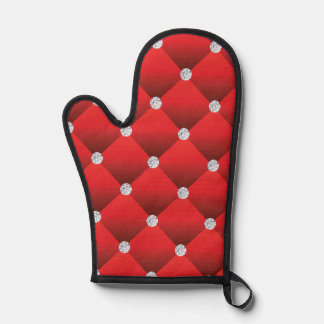 Rode diamantgeplooide luxe naadloze vectorpatroon ovenwant