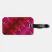 Rode Dianthus Ikat 6 Bagagelabel (Achterkant horizontaal)