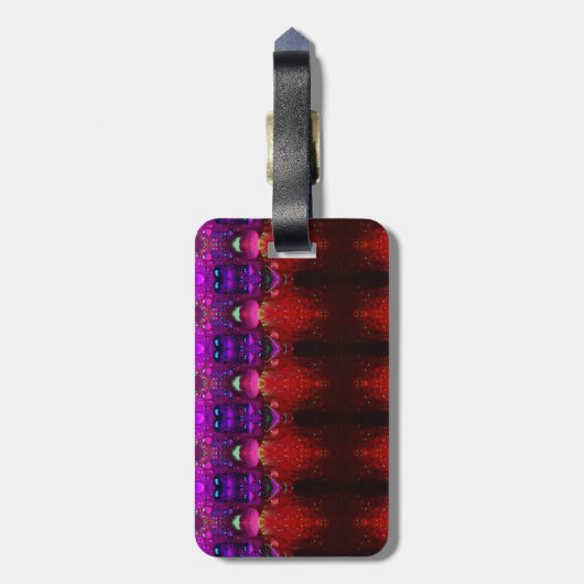 Rode Dianthus X GL Ikat 6 Bagagelabel (Achterkant verticaal)