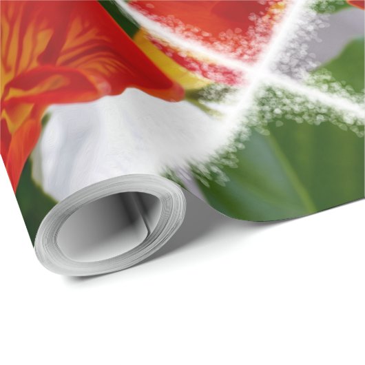 Rode diepte cadeaupapier (Rol Hoek)