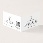 Rode diffusor verpakking insert zorg nabestelling  kaart (Buitenkant)