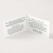 Rode diffusor verpakking insert zorg nabestelling  kaart (Binnen)