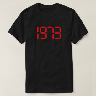 Rode Digitale 1973 T-Shirt voor Abortusrechten