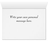 Rode Dinghy Boat Blank Note Kaart (Binnen Horizontaal (Onder))