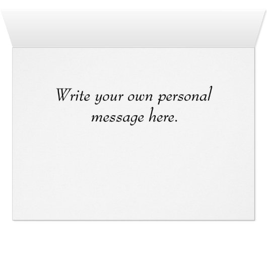 Rode Dinghy Boat Blank Note Kaart (Binnen Horizontaal (Onder))