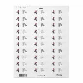 Rode Dirt Bike Etiket (Full Sheet)