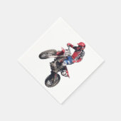 Rode Dirt Bike Servet (Hoek)