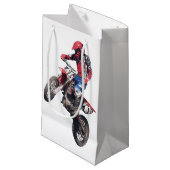 Rode Dirtbike Klein Cadeauzakje (Voorkant Gekanteld)