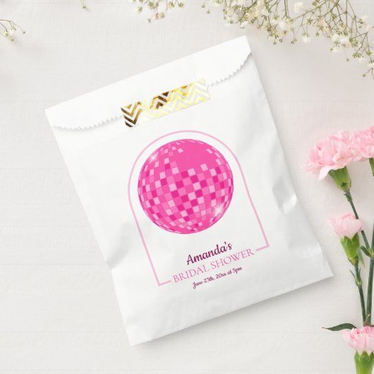 Rode Disco Boogie Bruiloftsfeestje Bedankzakje (Gezegeld)