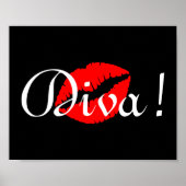 Rode Diva Kus Poster (Voorkant)