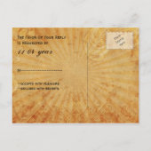 rode dobbelstenen Vegas bruiloft rsvp Uitnodiging Briefkaart (Achterkant)