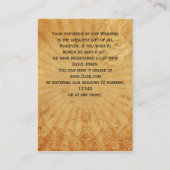 rode dobbelstenen Vintage Vegas Gift register Informatiekaartje (Achterkant)