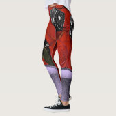 rode dobbelstenen zwarte kousen leggings lang (Links)