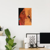 Rode doek poster (Thuiskantoor)