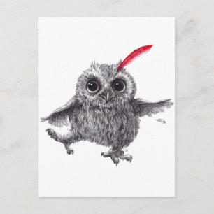 Rode doezelaar - de baas briefkaart