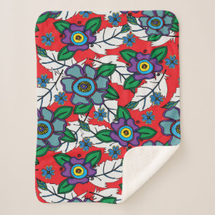 Rode Doezeldeken Sherpa Deken