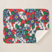 Rode Doezeldeken Sherpa Deken (Voorkant (horizontaal))