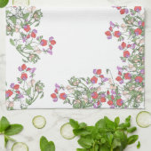  Rode Dom-bloemen keukenhanddoeken (Gevouwen)