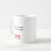 Rode doos mok - Niets is veranderd (Voorkant links)