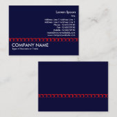 Rode doos - Navy Blue Visitekaartje (Voorkant / Achterkant)