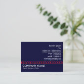 Rode doos - Navy Blue Visitekaartje (Staand voorkant)