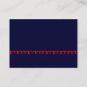 Rode doos - Navy Blue Visitekaartje (Achterkant)