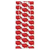 rode doppen met gouden tassel wijn cadeautas (Achterkant)