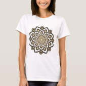 Rode Dot Mandala Bloem 2 T-shirt (Voorkant)