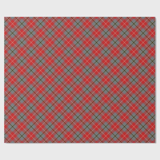 RODE DOUGLAS TARTAN inpakpapier Roll (Vlak)