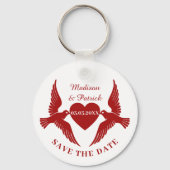 Rode doven sleutelhanger (Achterkant)