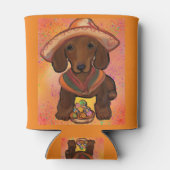 Rode Doxie Blikjeskoeler (Achterkant)