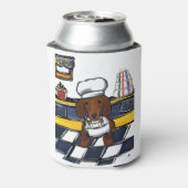 Rode Doxie Chef Blikjeskoeler (Blikje Achterkant)
