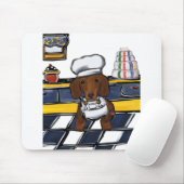 Rode Doxie Chef Muismat (Met muis)