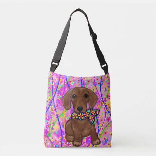 Rode Doxie Crossbody Tas (Voorkant)