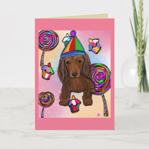 Rode Doxie Kaart