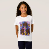 Rode Doxie Mardi Gras T-shirt (Voorkant volledig)
