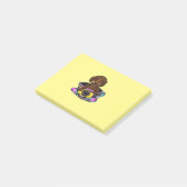 Rode Doxie Post-it® Notes (Schuin)