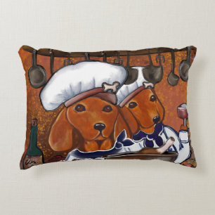 Rode Doxies Accent Kussen